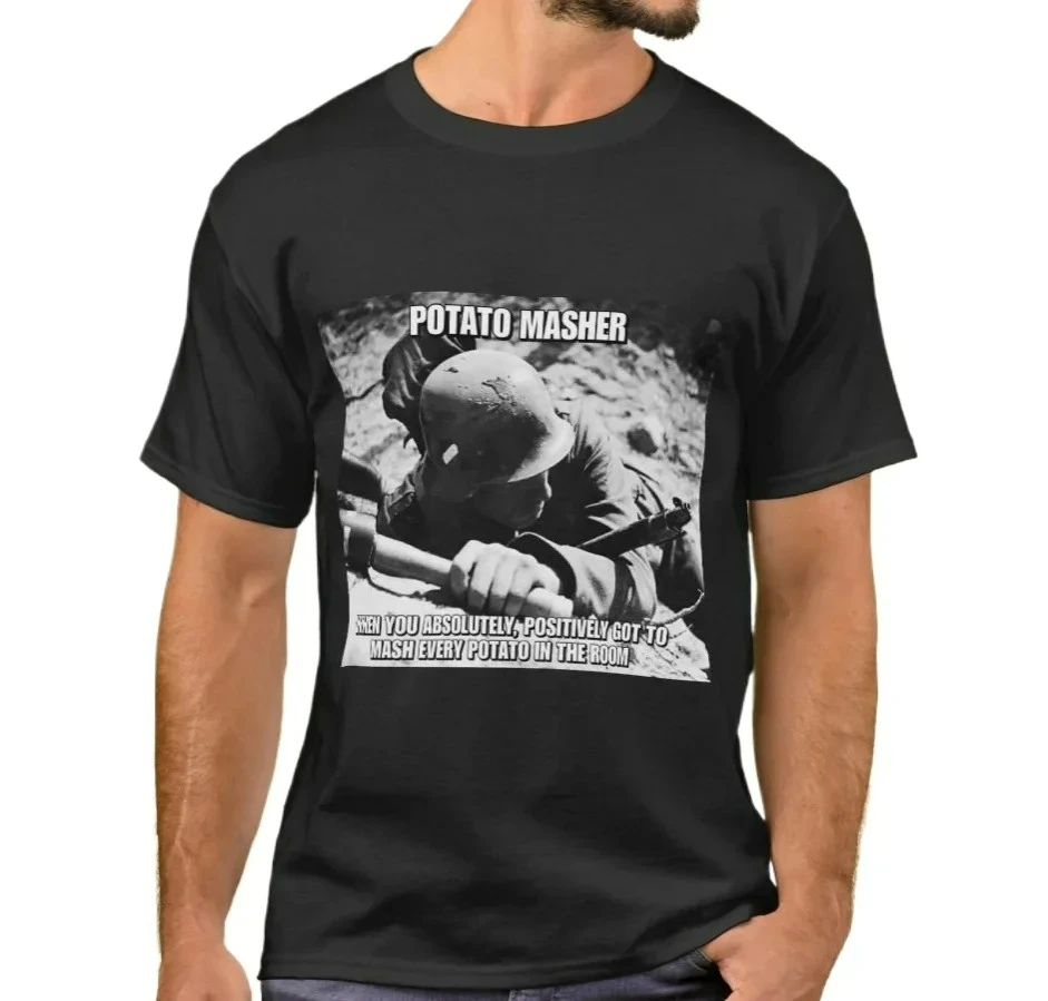 

Hand-grenade 'Potato Masher' Wehrmacht T-Shirt 100% Cotton O-Neck Short Sleeve Summer Casual Mens T-shirt Size S-3XL