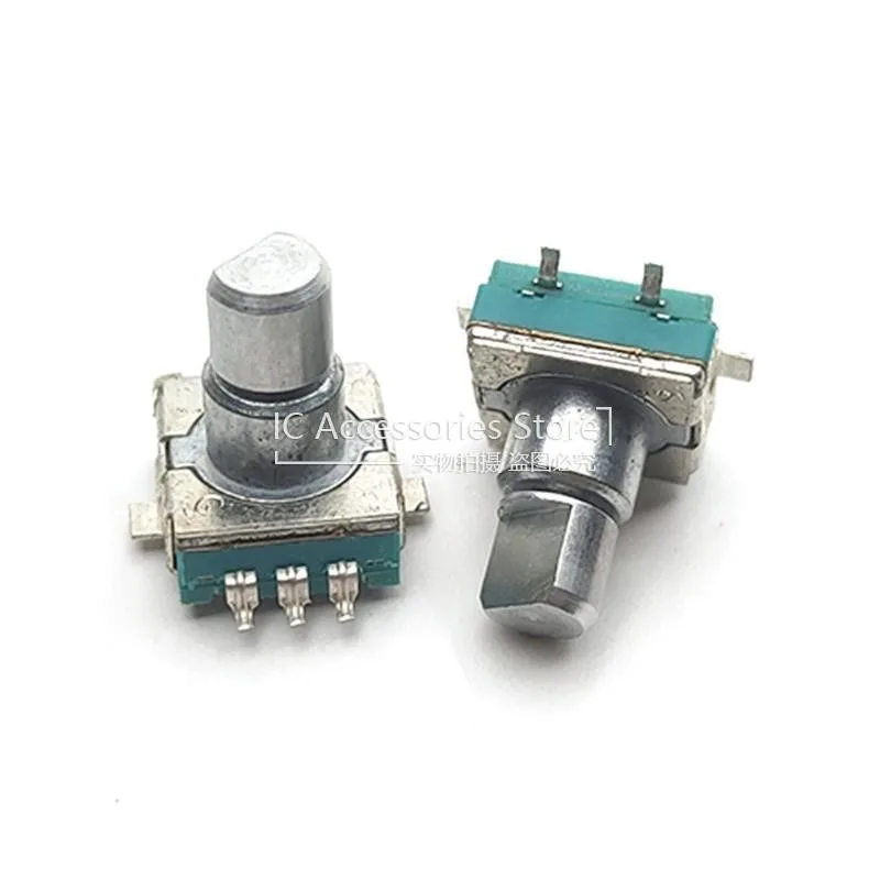 5PCS EC11S Patch Encoder SMD Infinite Rotary Potentiometer Encoding Switch With Step 30 Points 5 Pin Half Shaft 11MM