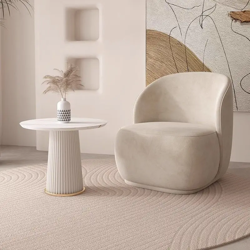 Light luxury, special sofa chair in the lobby, reception desk and chair combination