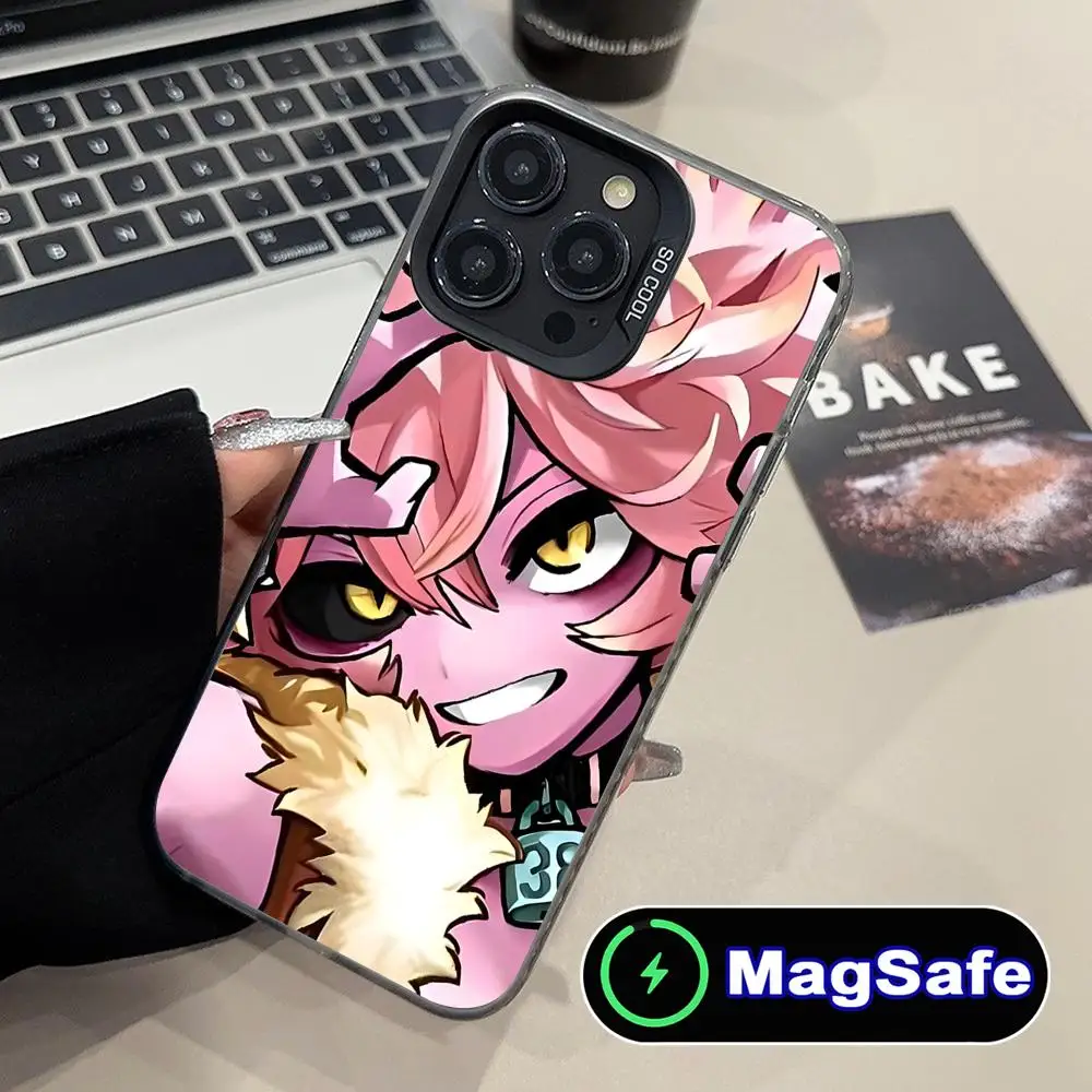 

My Hero Academia Mina Phone Case for iPhone 16 15 14 13 12 11 Pro Max Plus MagSafe Translucent Colour Protective Cover Pretty