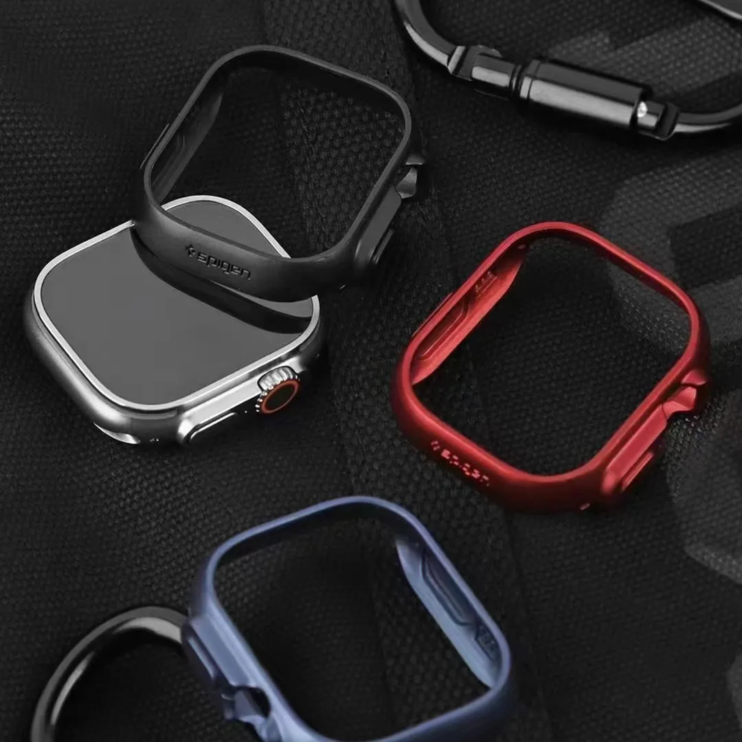 SGP Thin Fit Minimalism Prevent Bumping Case For Apple Watch Ultra 49 45 41mm Black, Blue And Red Can Be Selected