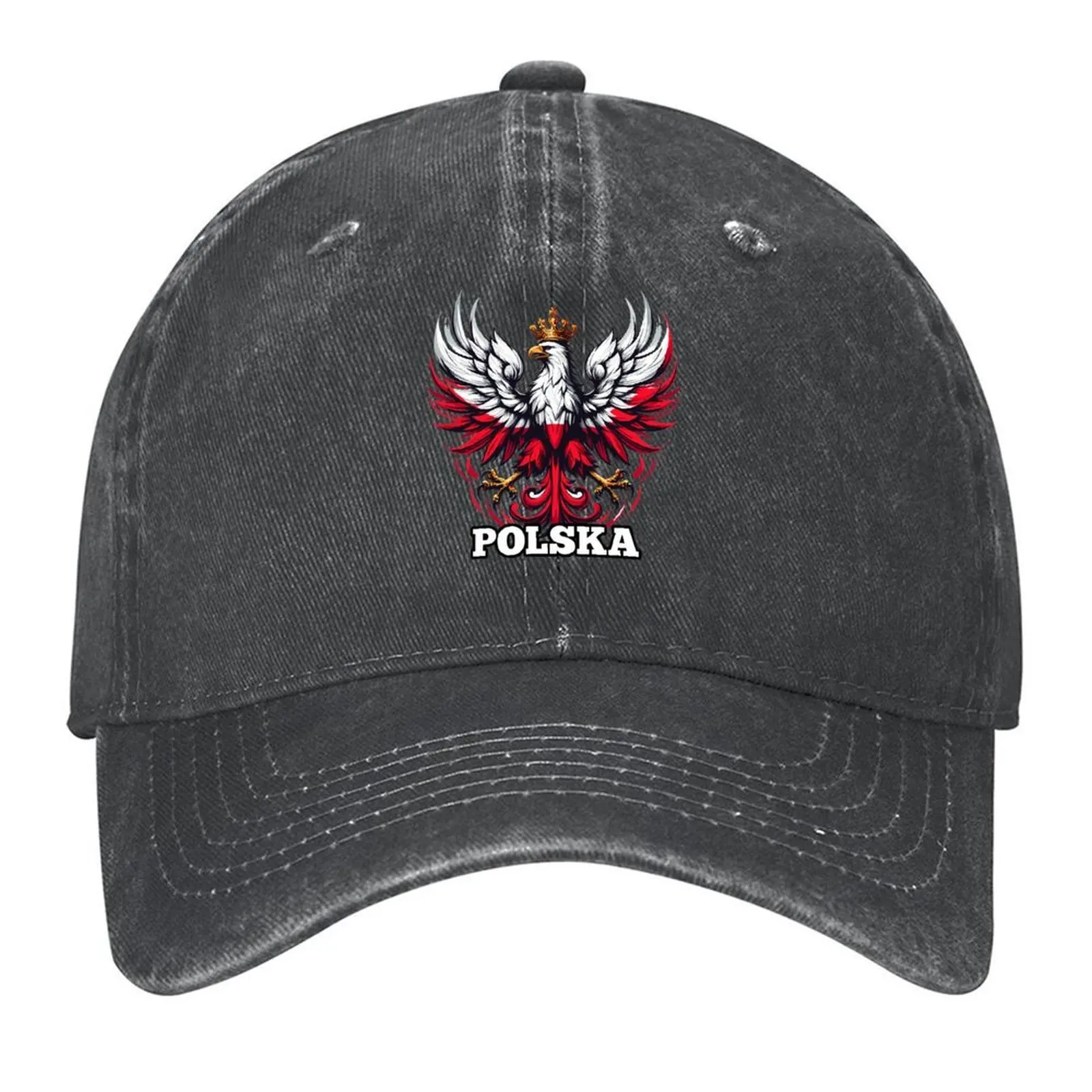 

Poland Polska Polish flag flag gift Baseball Cap Thermal Visor Golf Wear fishing caps man Hat men Female Men's