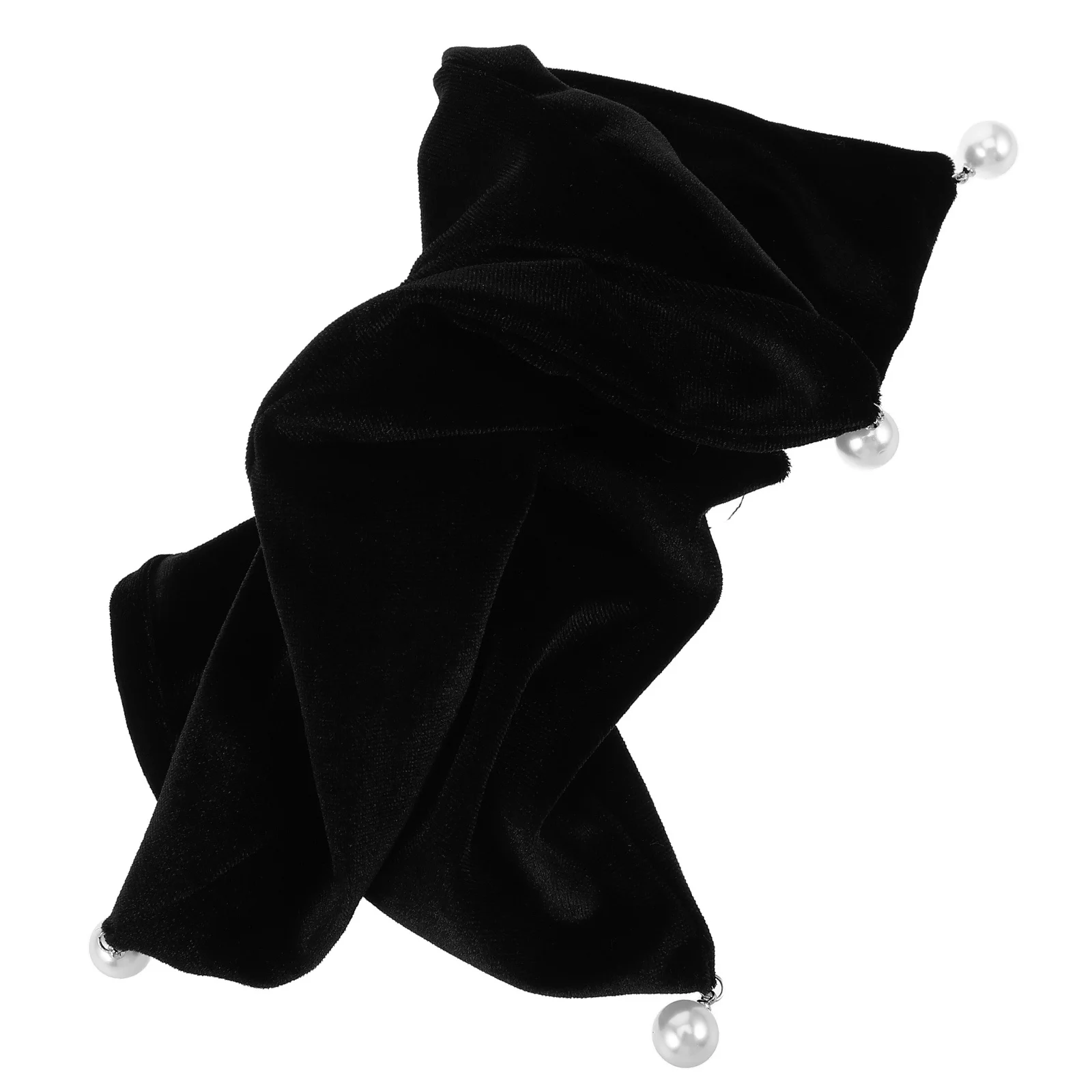 

Scrunchies Jumbo Extra Large For Thick Soft Square Hair Ties Pearl Pendant Elegant Hair Accessories Women