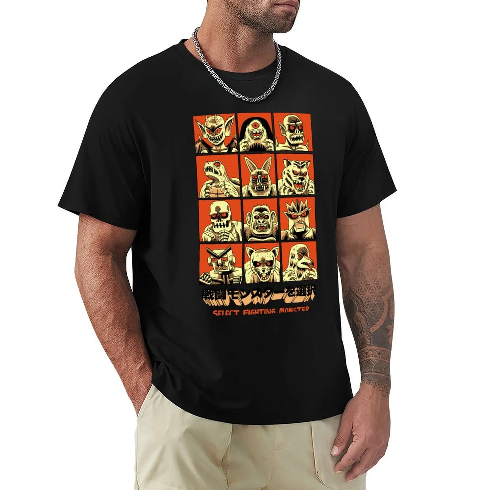 SELECT FIGHTING MONSTER T-Shirt Quick Dry Training Short Sleeve Tee