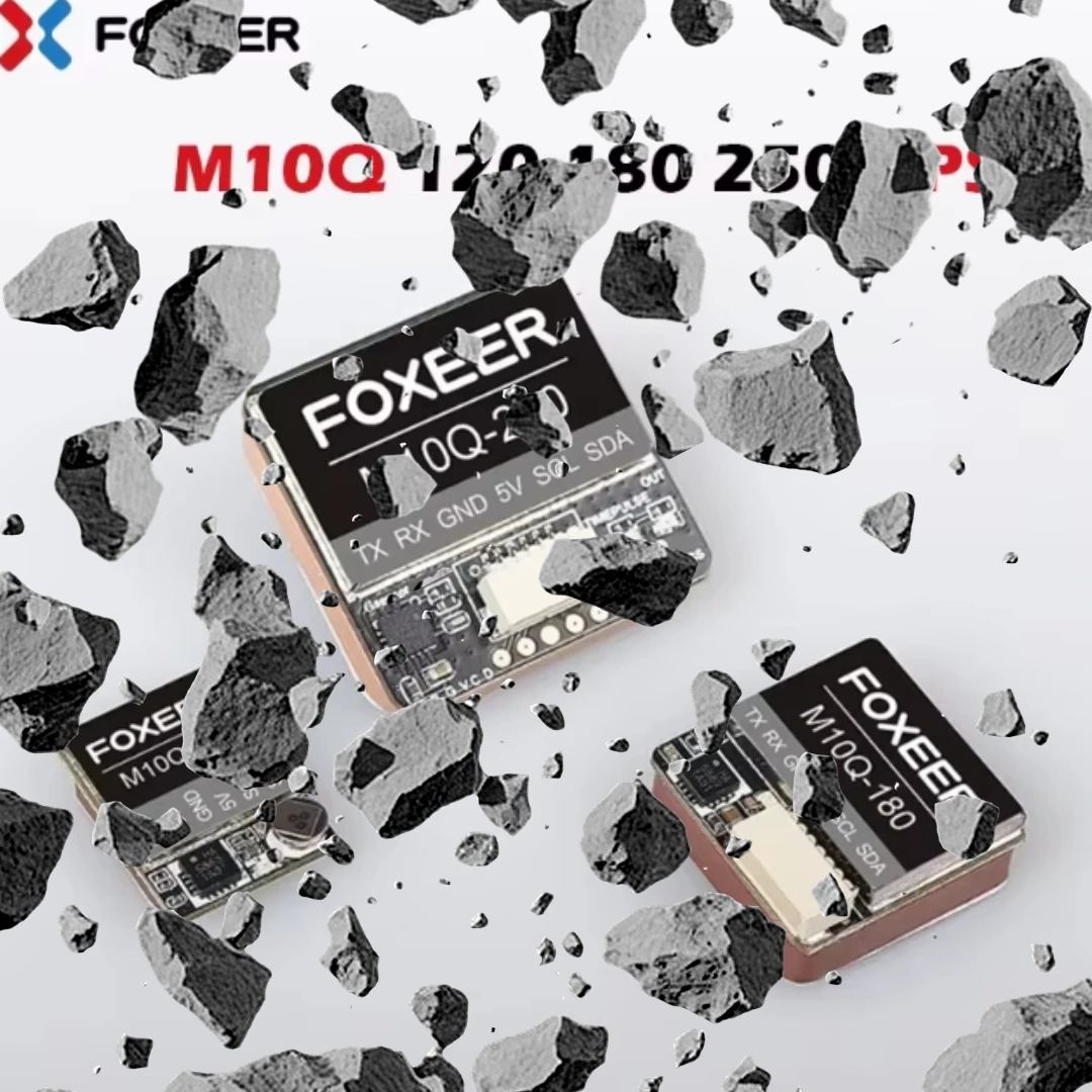 Foxeer M10Q-180 M10Q-250 M10 Dual Protocol GPS Module Built-in QMC5883 Compass Ceramic Antenna for RC Airplane FPV Long Range