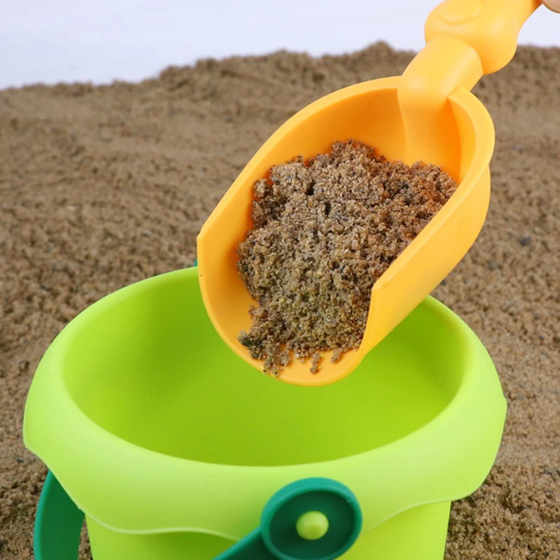 

3/4pcs Children's Beach Toy Set Baby Beach Game Large Sand Shovel Beach Bucket Sand Digging Tool Toy Kids Gift