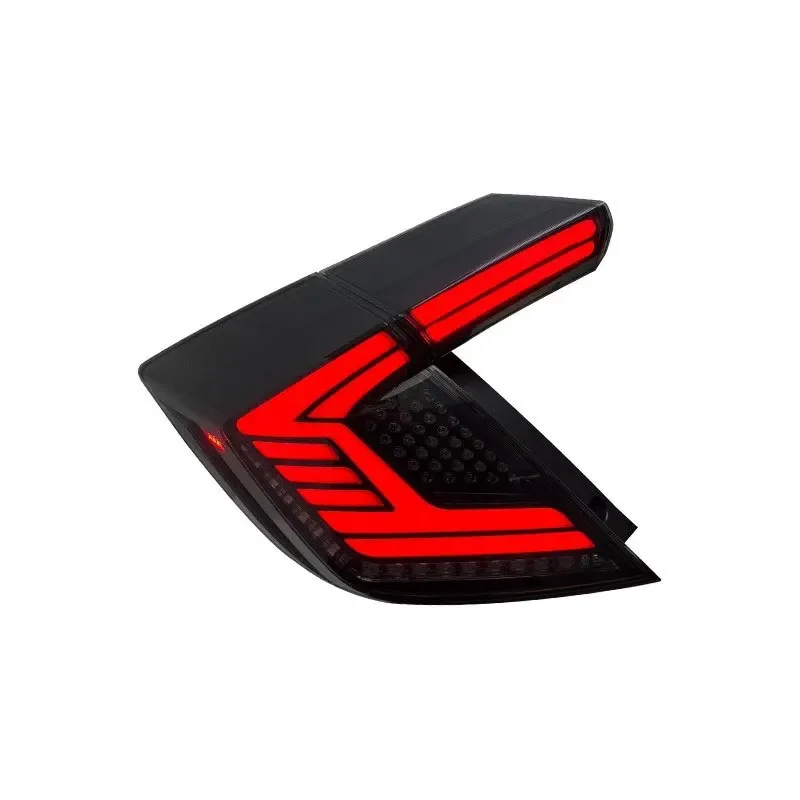 For Honda Civic Type R 10th Hatchback 2015-2021 2PCS LED Tail light Assembly Brake Reverse Sequential Turn Signal Lamp Auto Part