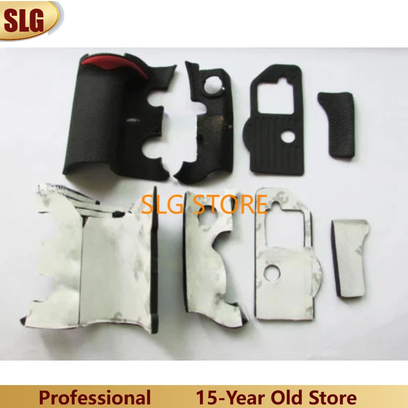 Asli Set 4 buah karet pegangan bagian perbaikan untuk Nikon D300S kamera dengan pita