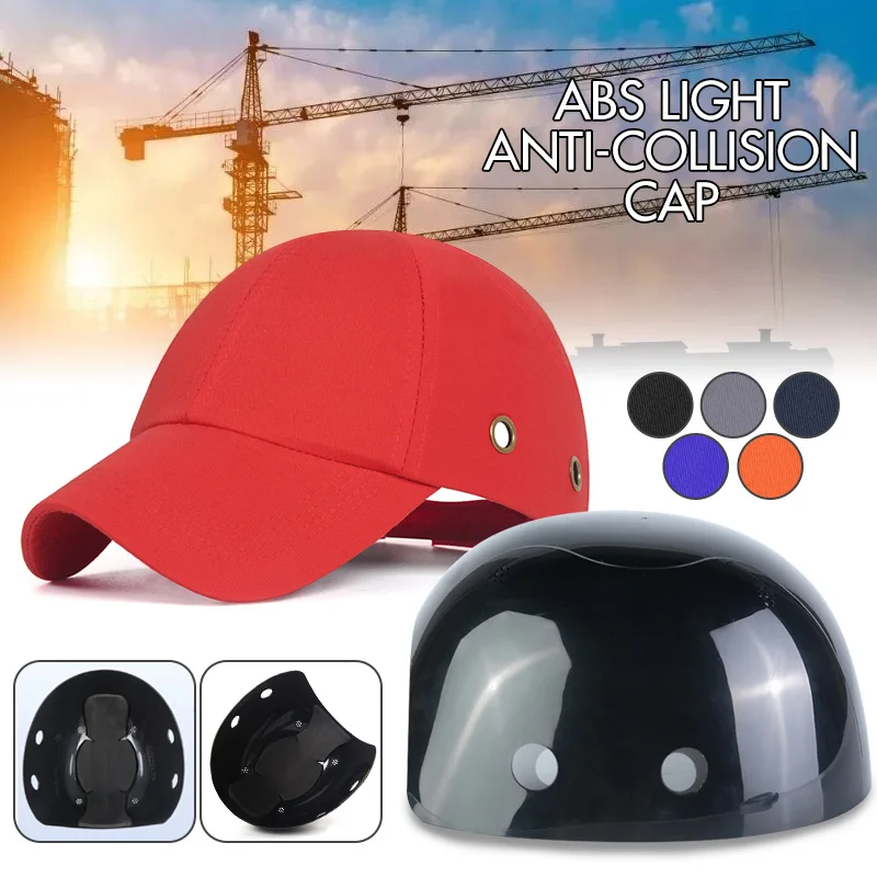 

Work Safety Protective Helmet Bump Cap ABS Hard Inner Shell Baseball Hat For Work Factory Shop Carrying Head Protection