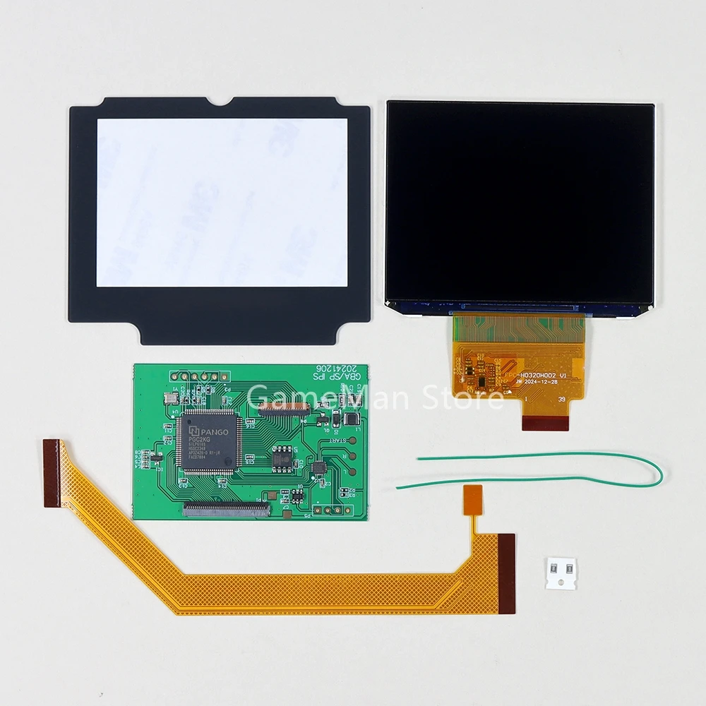 3 مجموعات ل GBA SP V4.0 LCD طقم تعديل الشاشة استبدال 3.0 بوصة تسليط الضوء على LCD IPS الخلفية شاشة الملحقات