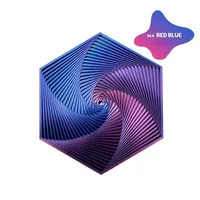 3D Printed Fractal Fidget Hexagon 7cm Portable Playing Sensory Anti-stress Toy Desktop Ornament Kid Toy Visual Gifts Mystery Box 3