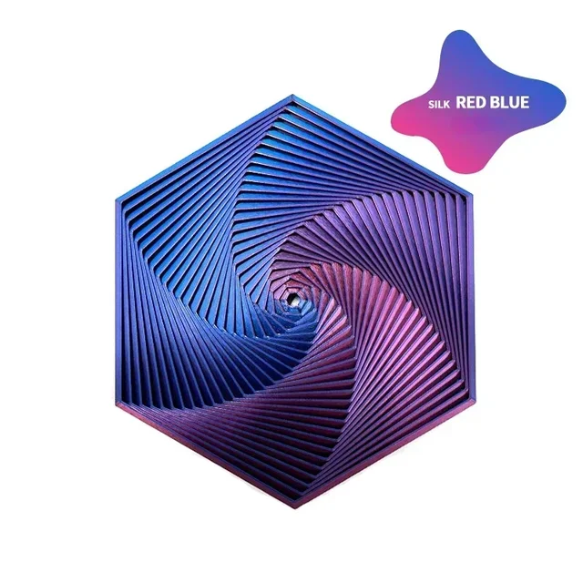 3D Printed Fractal Fidget Hexagon 7cm Portable Playing Sensory Anti-stress Toy Desktop Ornament Kid Toy Visual Gifts Mystery Box 3