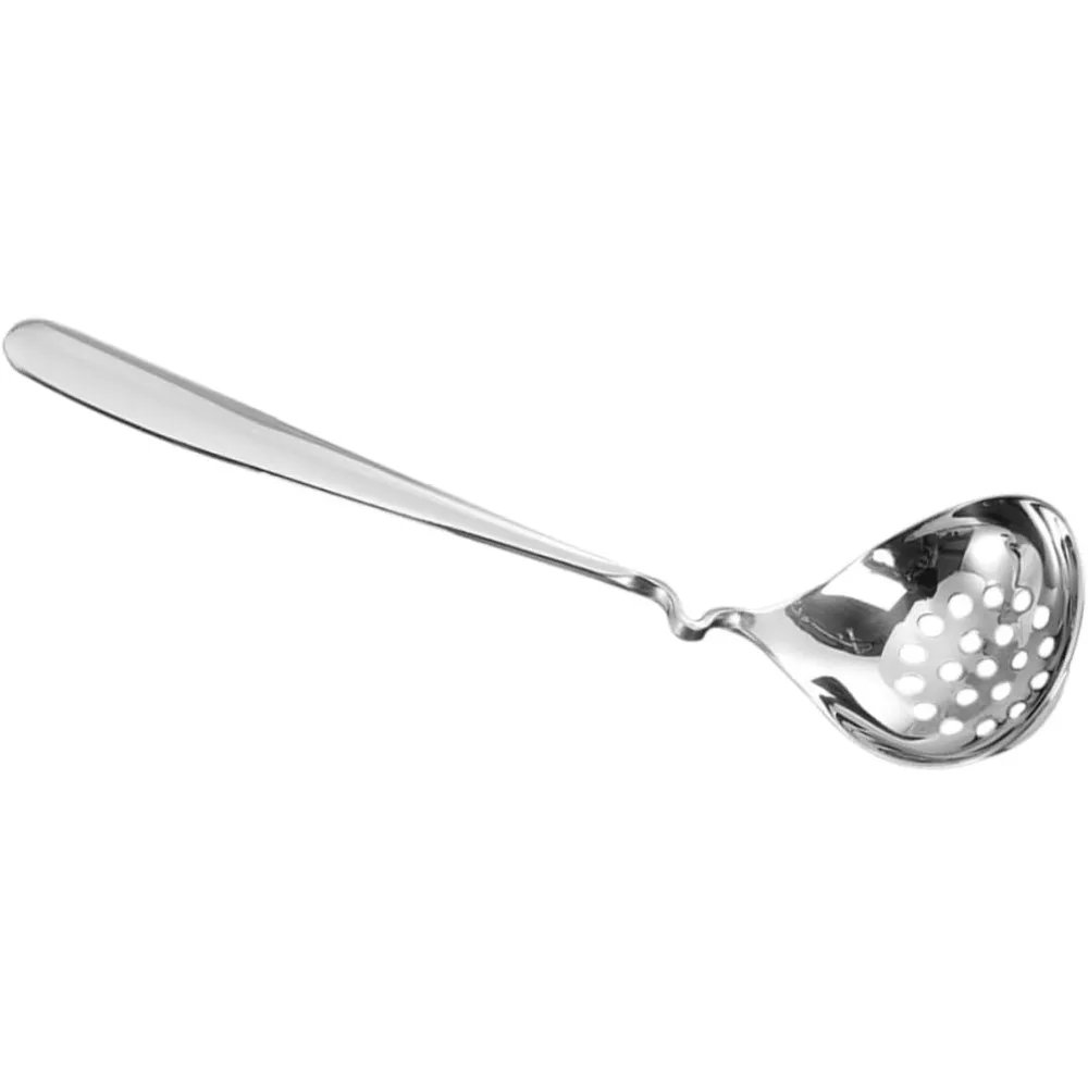 

Дуршлаг из нержавеющей стали с длинной ручкой, дуршлаг с прорезями, ситечко, ложка для приготовления пищи