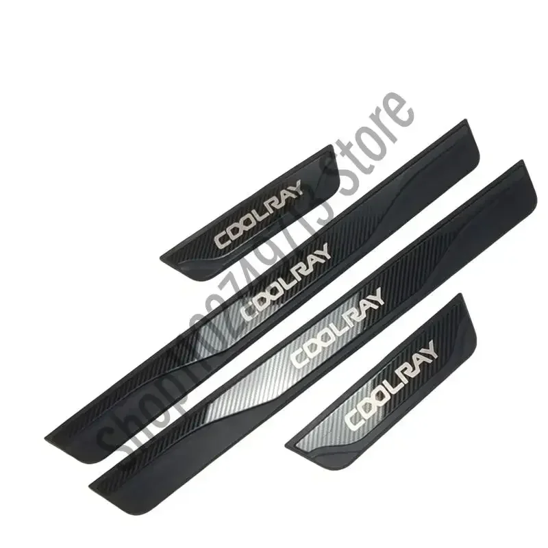 For GEELY COOLRAY 2023-2024 Car Door Sill Scuff Plate Welcome Pedal Protection Pad Guard Car Styling Accessories