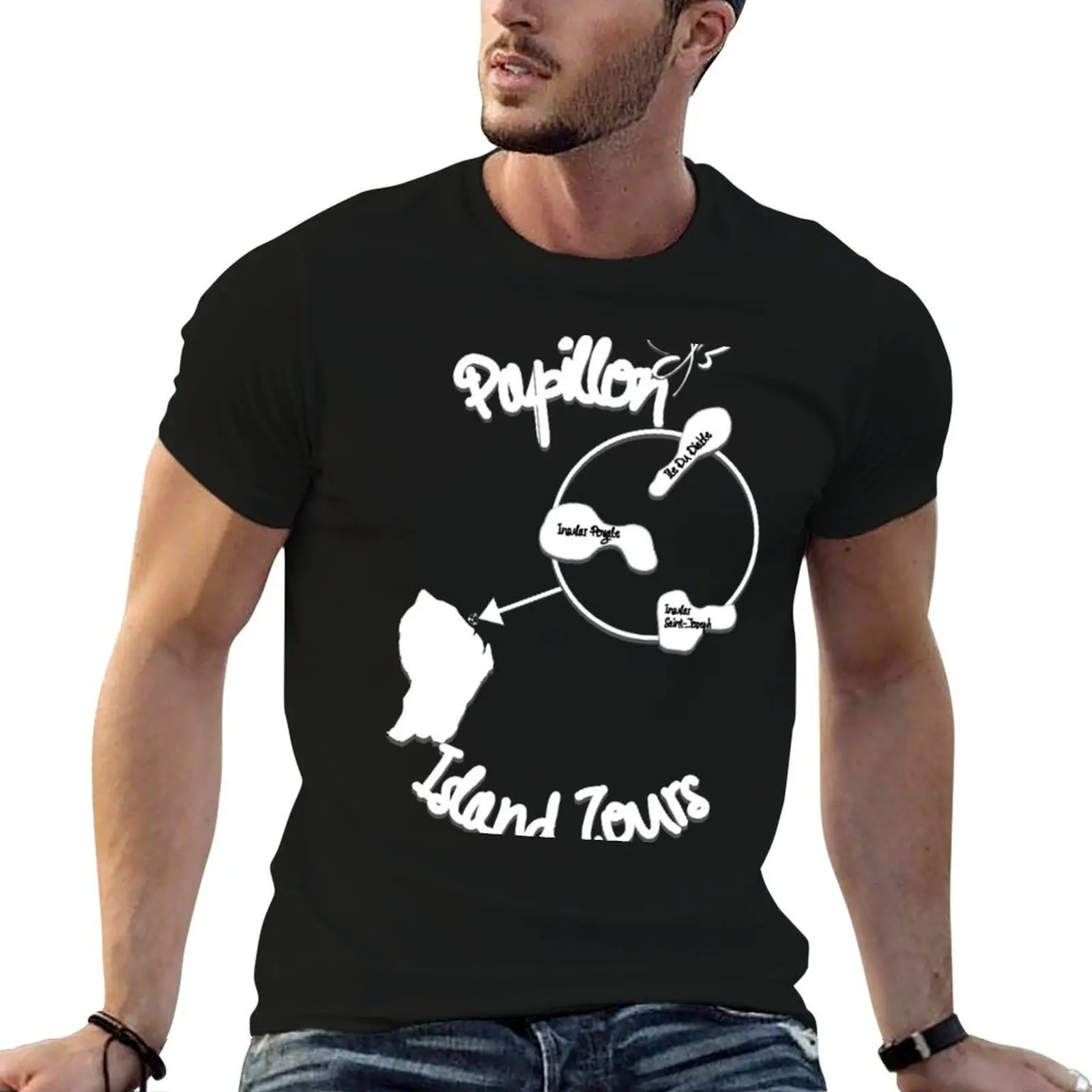 Papillon Island T-Shirt affliction shirts summer top men graphic t shirts