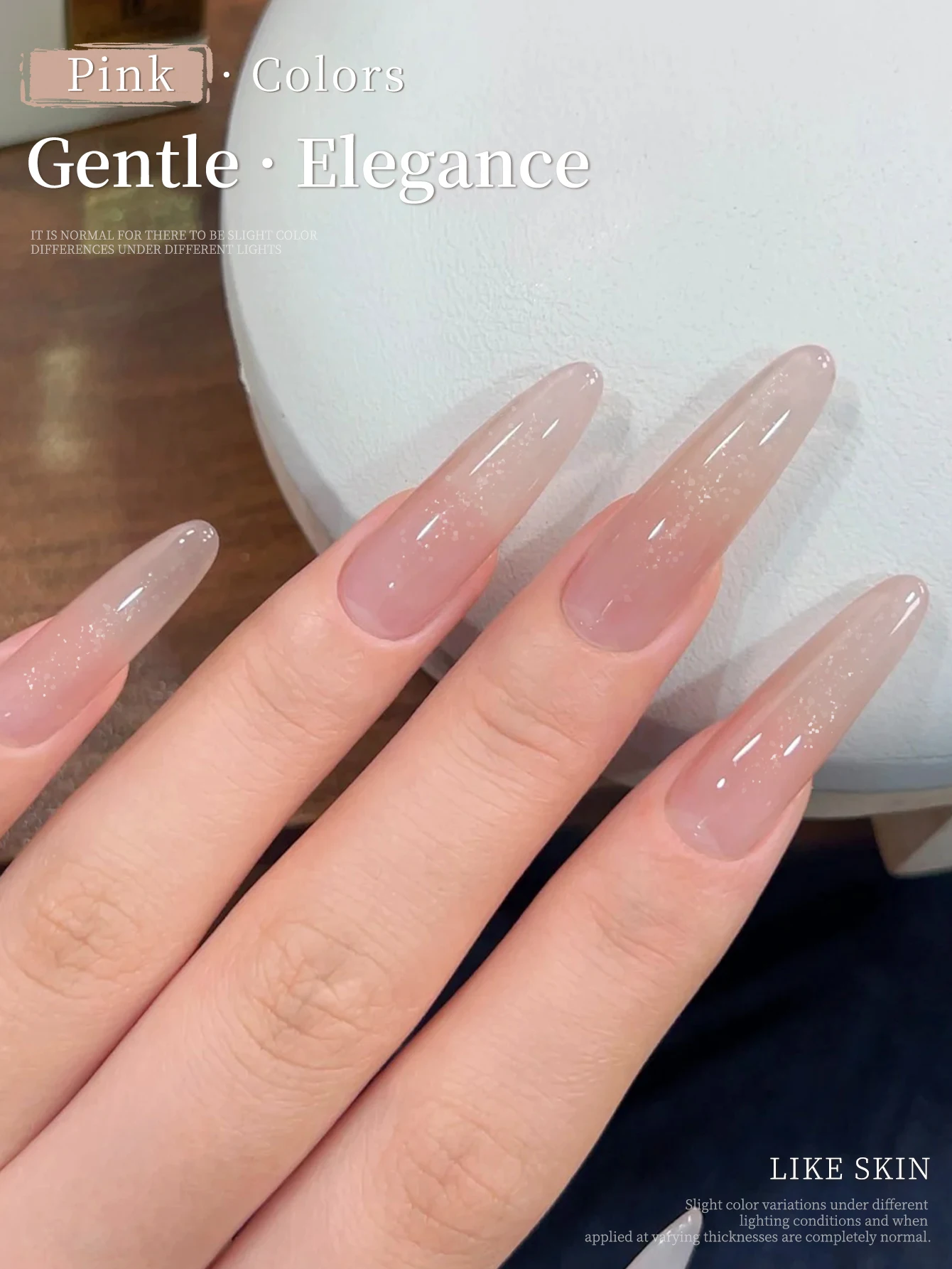 XEIJAYI 1 قطعة 15 مللي جل طلاء أظافر عاري من الجلد، 2025 مجموعة جل جيلي عاري شفافة جديدة شعبية من اليشم كريمي، عارية خفيفة طازجة #2