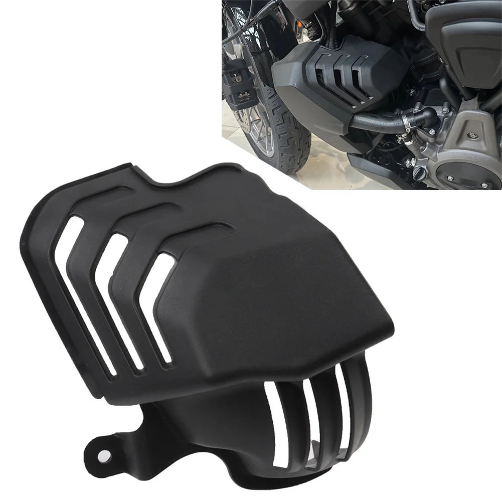 Motorcycle Fan Radiator Fairing Hot Cooling Air Deflector Spoiler Cover Nylon Black For Harley Nightster 975 RH975S 2002-2024