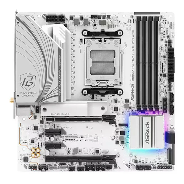 ASRock B650M PG Riptide WiFi White mainboard DWCTS