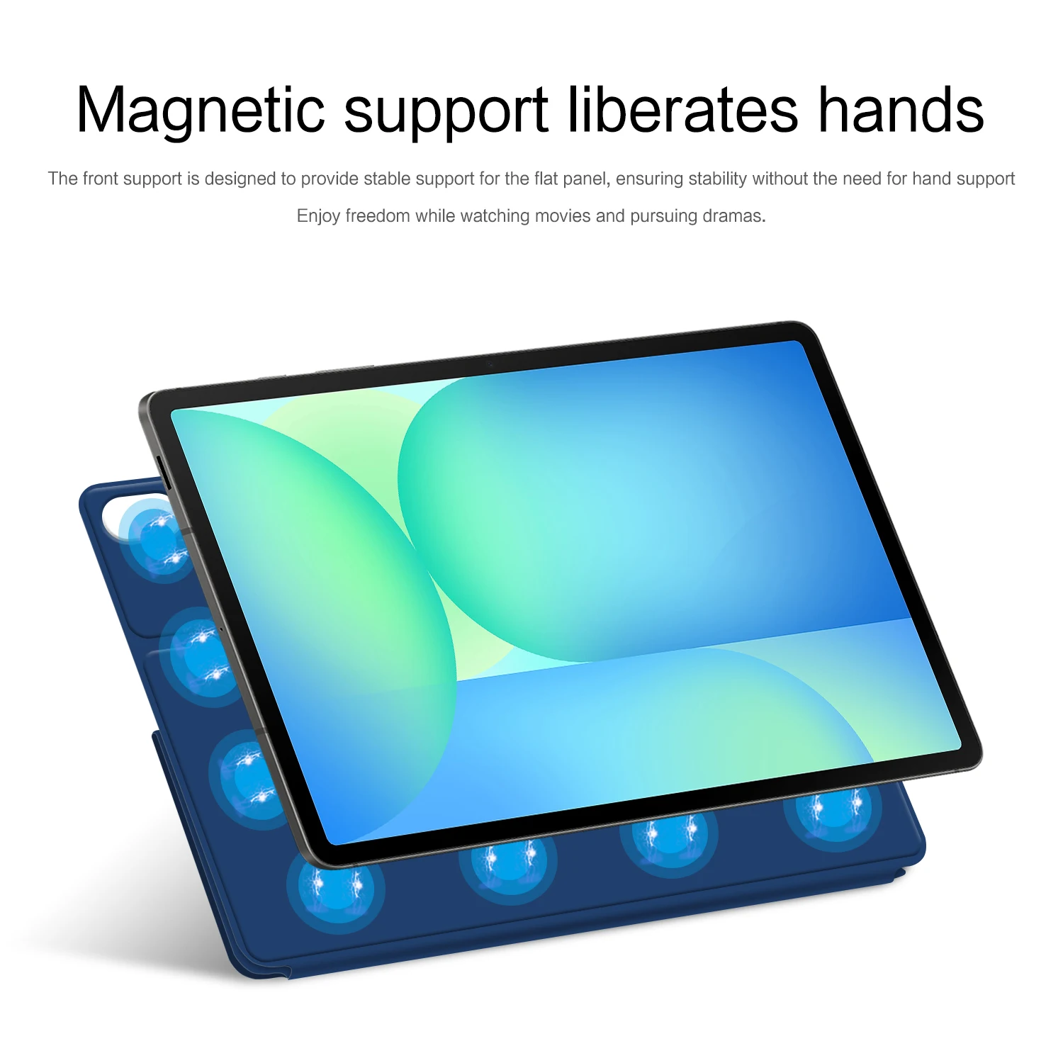 Magnetic Case For Samsung Galaxy Tab S10 FE+ 2025 Smart Book Case For Tab S10 FE Plus 13.1inch SM-X620 X626B Pencil Holder Cover