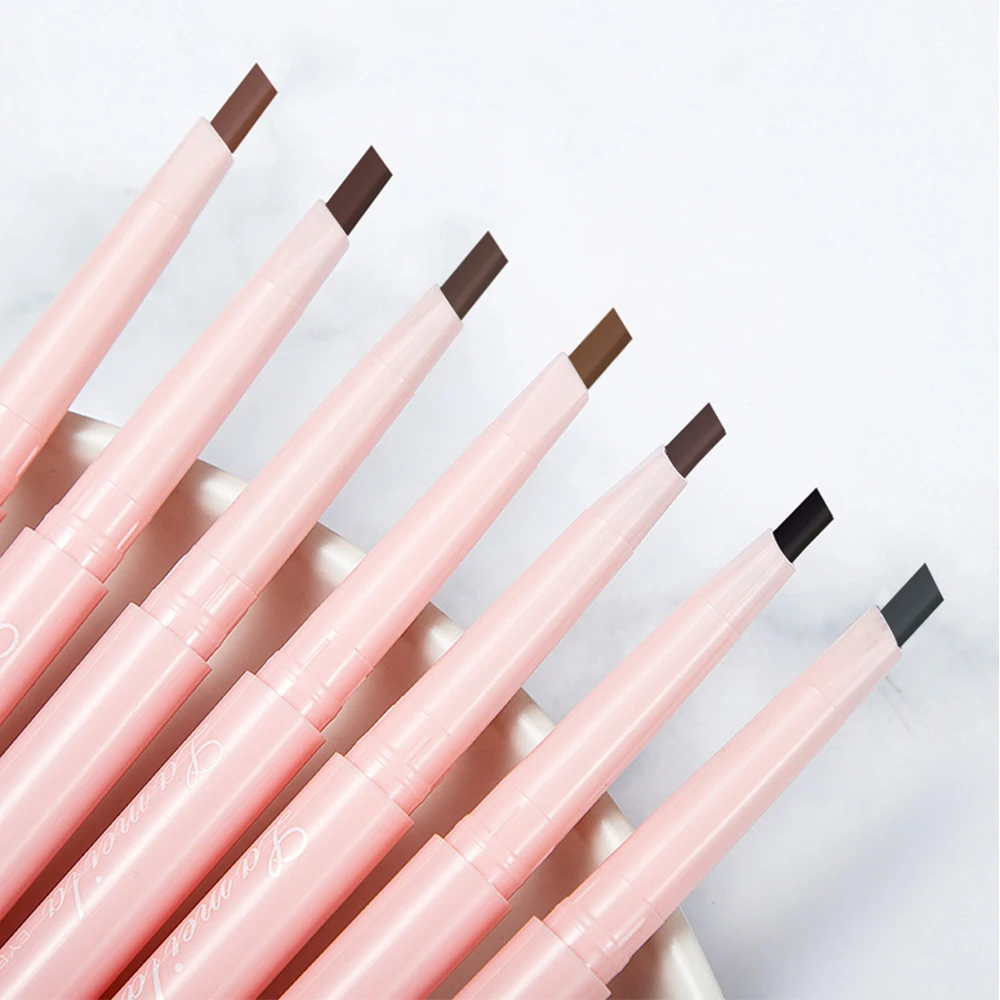 7 Colors Double-headed Eyebrow Tattoo Pen Waterproof Fine Eyebrow Pencil Cosmetics Long Lasting Drawing Easy Coloring Makeup