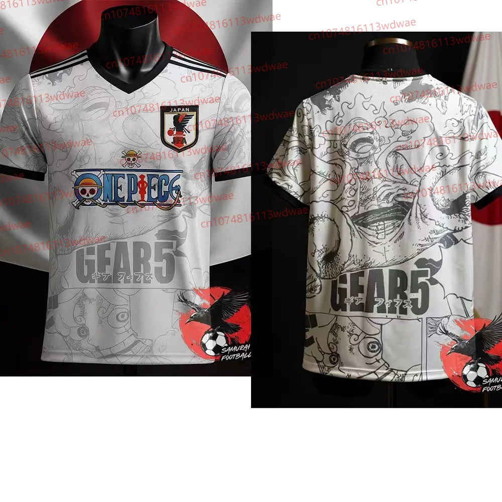 

One Piece Gear 5 Luffy Soccer Jersey Anime Football Shirt Japan Style Streetwear Japanese Football Jersey Kit