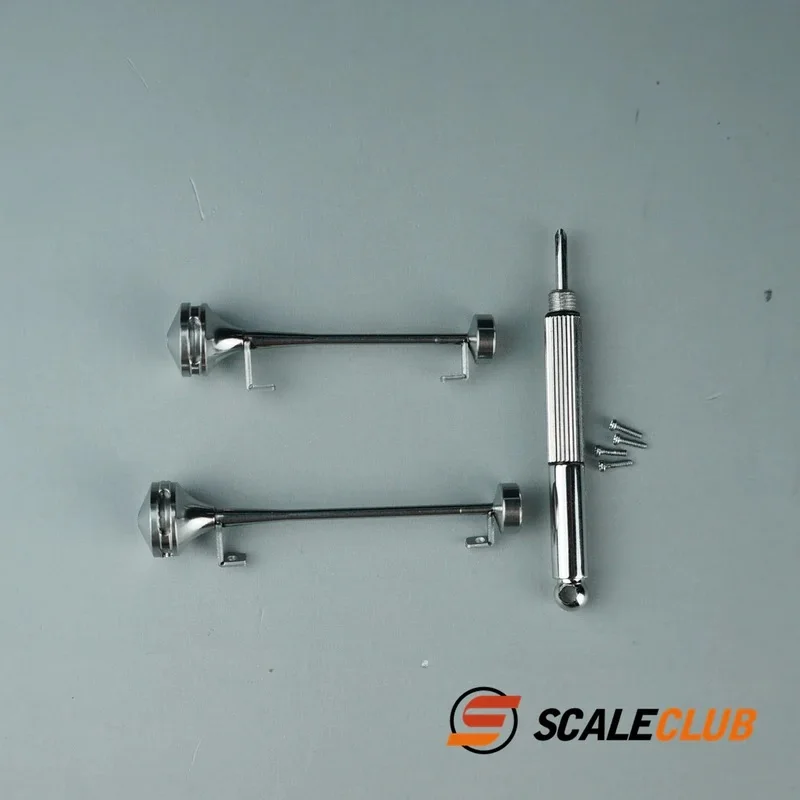 

Scaleclub 1/14 Type B Metal Whistle Horn is Suitable For Tamiya Lesu For Scania Man Actros Volvo Car Parts Rc Truck Trailer