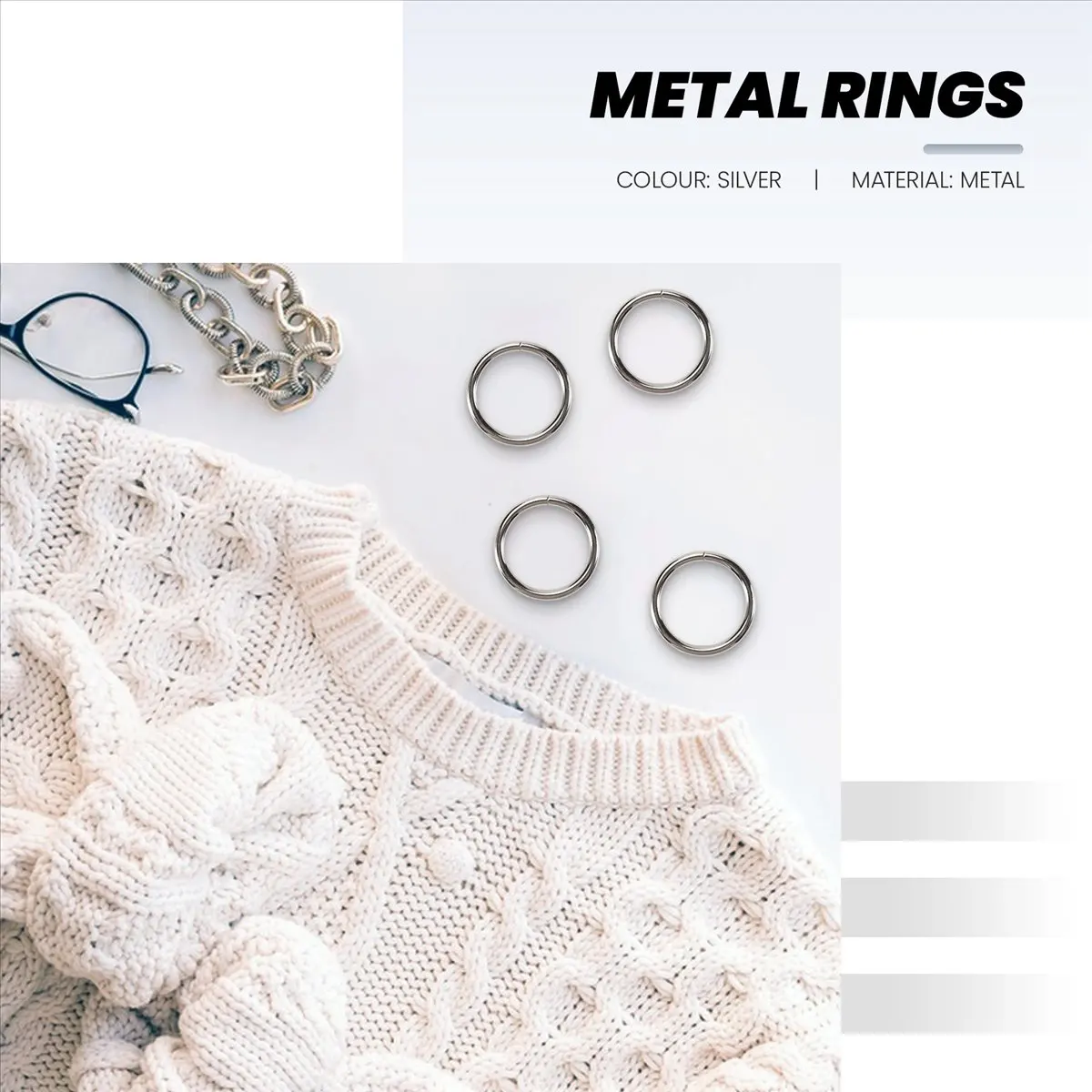 REST Metal Macrame Rings 2 Inch for Macrame Plant Hangers Macrame Kit 10 Pack Metal O Rings Buckle for Macrame Craft Ring