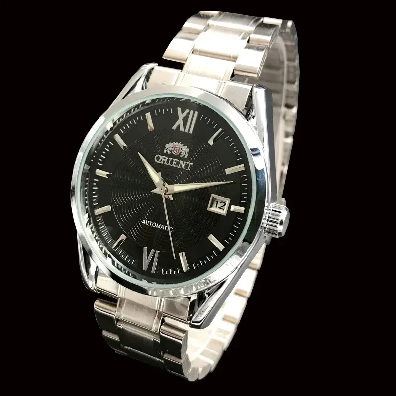 Orient Double Lion klassieke horlogeserie goudkleurig roestvrij staal automatisch mechanisch polshorloge gloednieuw top herenhorloge