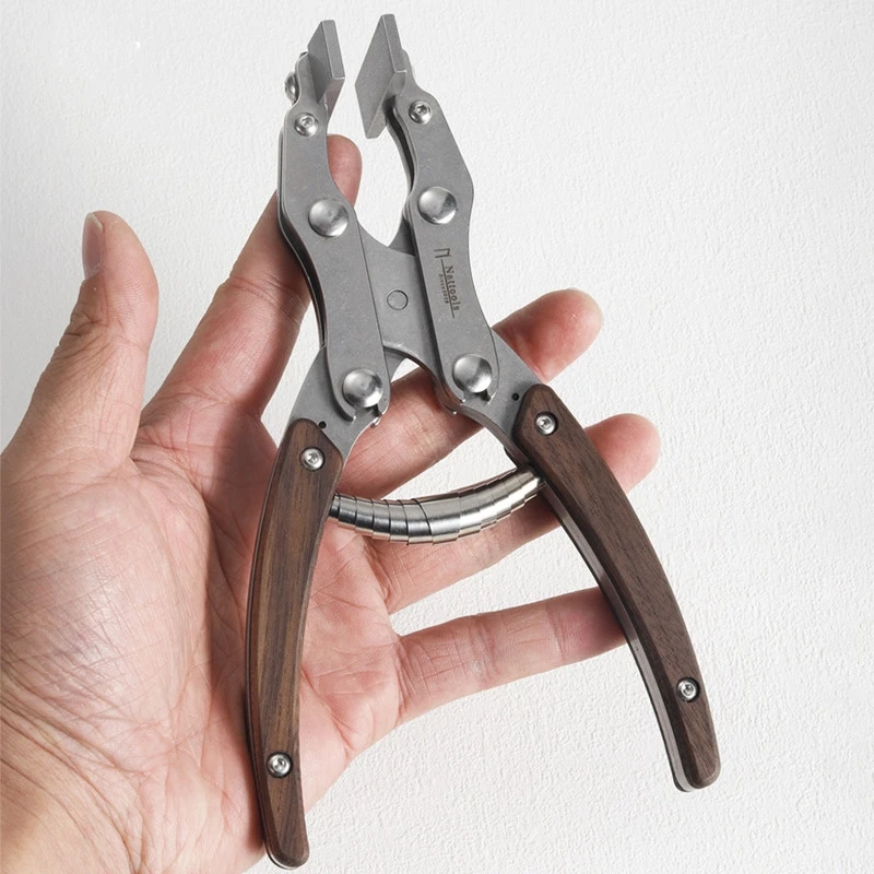 Nattools Parallel Pliers Leather DIY Handmade Art Pliers Glue Clamping Pressing Line Bonding Flat Mouth Tools Clamp Mouth 38mm