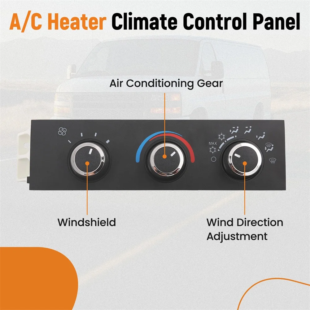 

AC Heater Control Module Compatible with For Chevrolet Express 1500 2500 3500 4500 For GMC 1500 2500 3500 4500