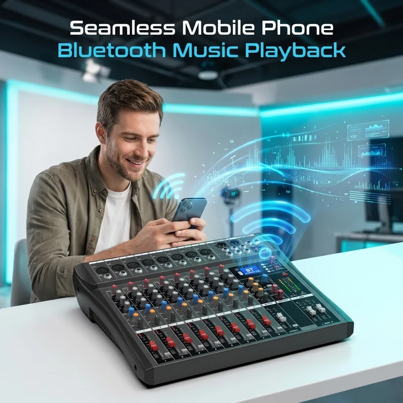 NXG  Audio Mixer 8 Channel DJ  - Audio Interface Usb 8 Channel review and price
