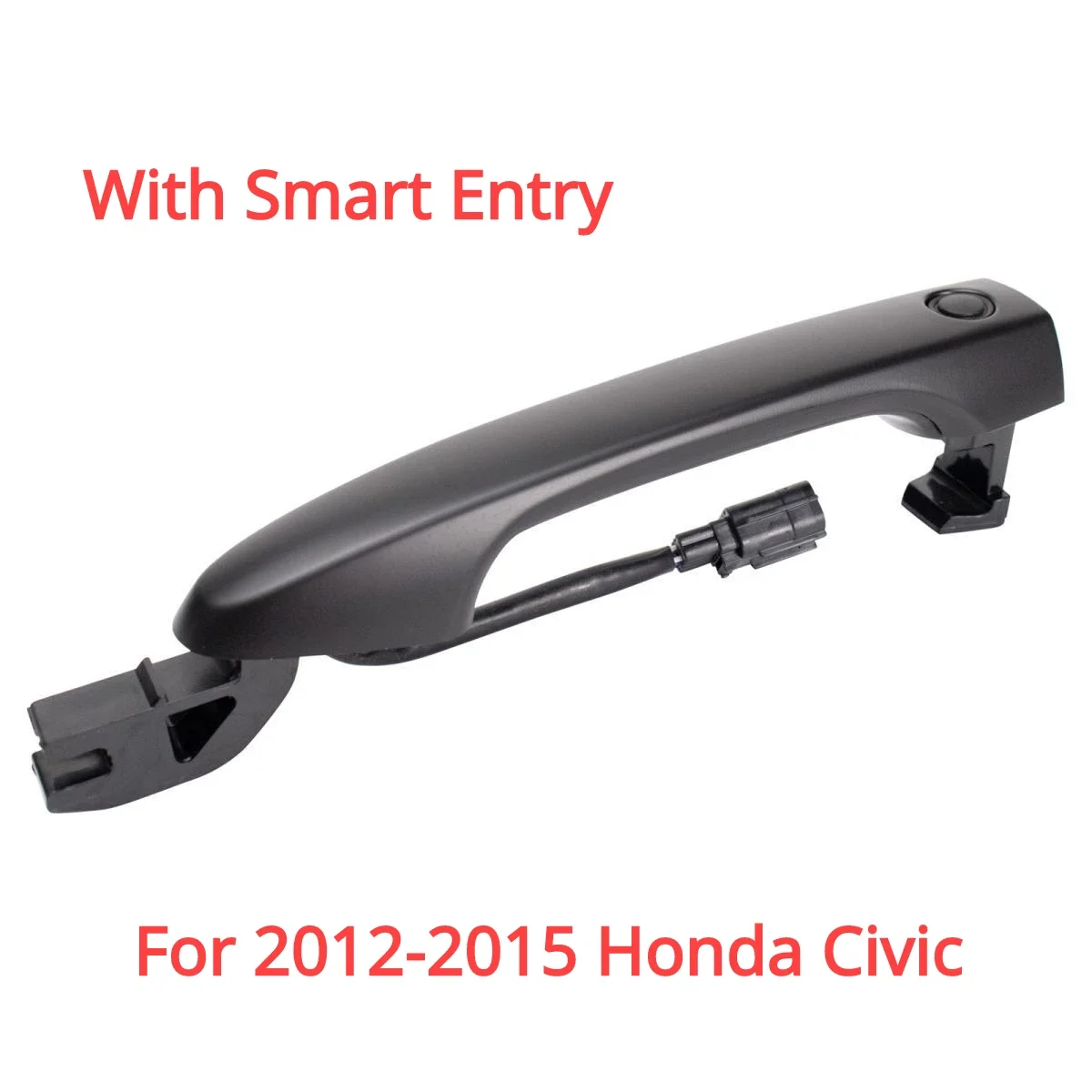 

Car Outside Exterior Door Handle Black With Smart Entry For Honda Civic 2012 2013 2014 2015 （No Cover）