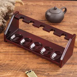 Pipe Stand Unique Holds 5 Pipes Solid Wood Tobacco Smoking Pipe Stand Rack Holder Gift New