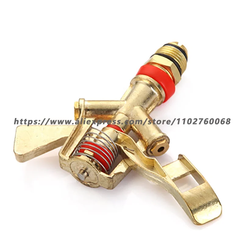 1pcs 1/2 3/4 Inch male Zinc Alloy Rotate Rocker Arm Water Sprinkler Spray Nozzle 360 Degree lawn Garden Irrigation Sprinkler