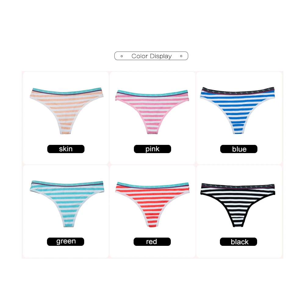 Sexy G-String Cotton Panties for Women Thong String Female Underwear Lingerie Intimate Briefs Ladies Low-Rise T-back 1 Piece