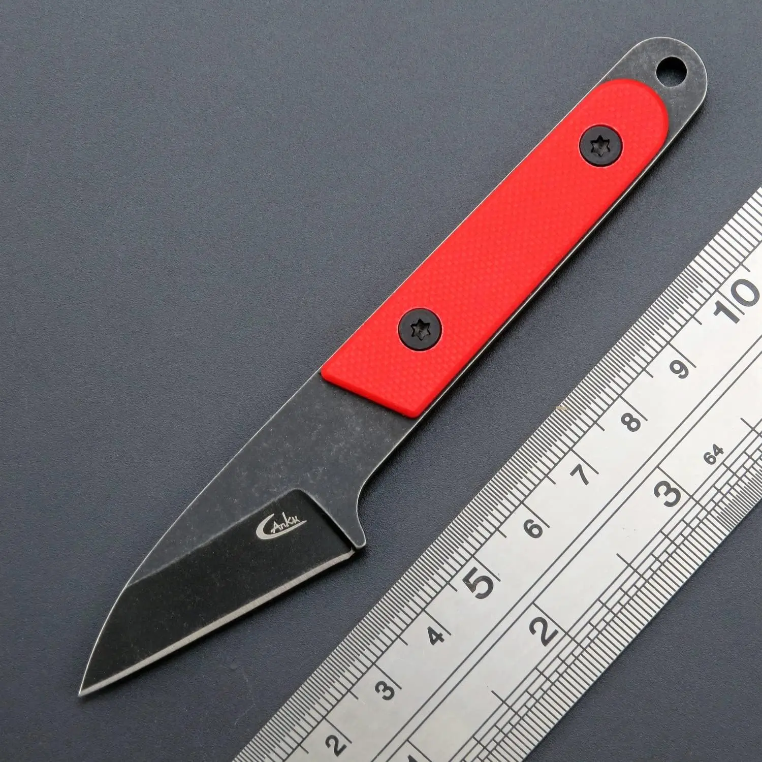 Eafengrow C1295 Fixed Blade Knife 9Cr18Mov Blade G10 Handle EDC Tool Neck Knife for Camping Hiking Fishing with kydex Sheath