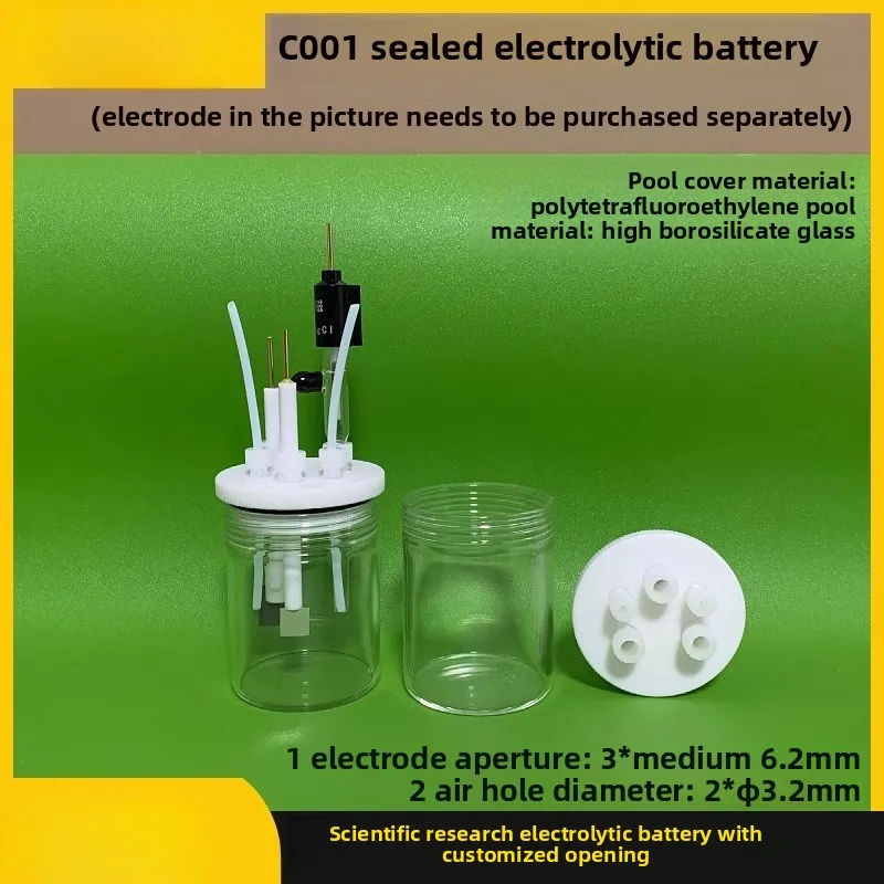 C001 خلية إلكتروليتية مختومة. خمسة خلايا كهربائية مختومة، خلايا كهربائية كهروكيميائية بثلاثة أقطاب كهربائية. #2