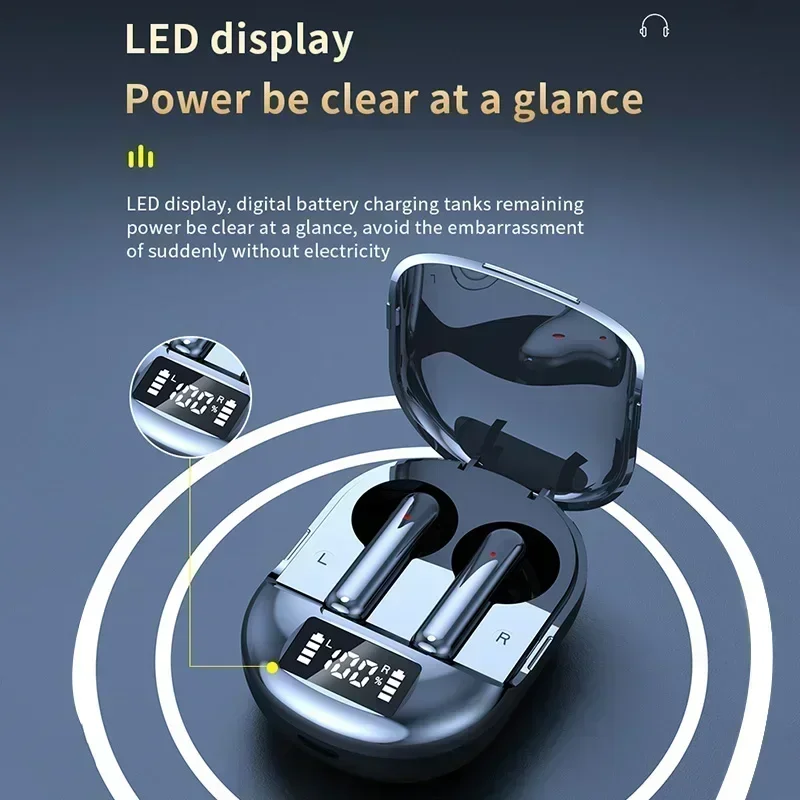 Headphone Ponsel In-Ear Headset Earbud Olahraga Tahan Air untuk Bluetooth Nirkabel K40 TWS Earphone Mini Stereo HiFi True