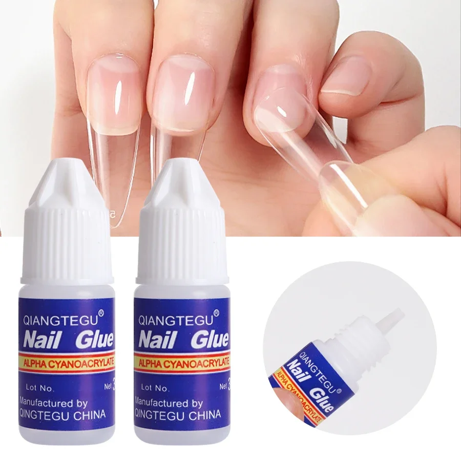 5pcs Nail Gel Strong Adhesive Quick Drying UV Adhesive for Fake Nails DIY Press on Nails Detachable Low Price Nail Art Tool