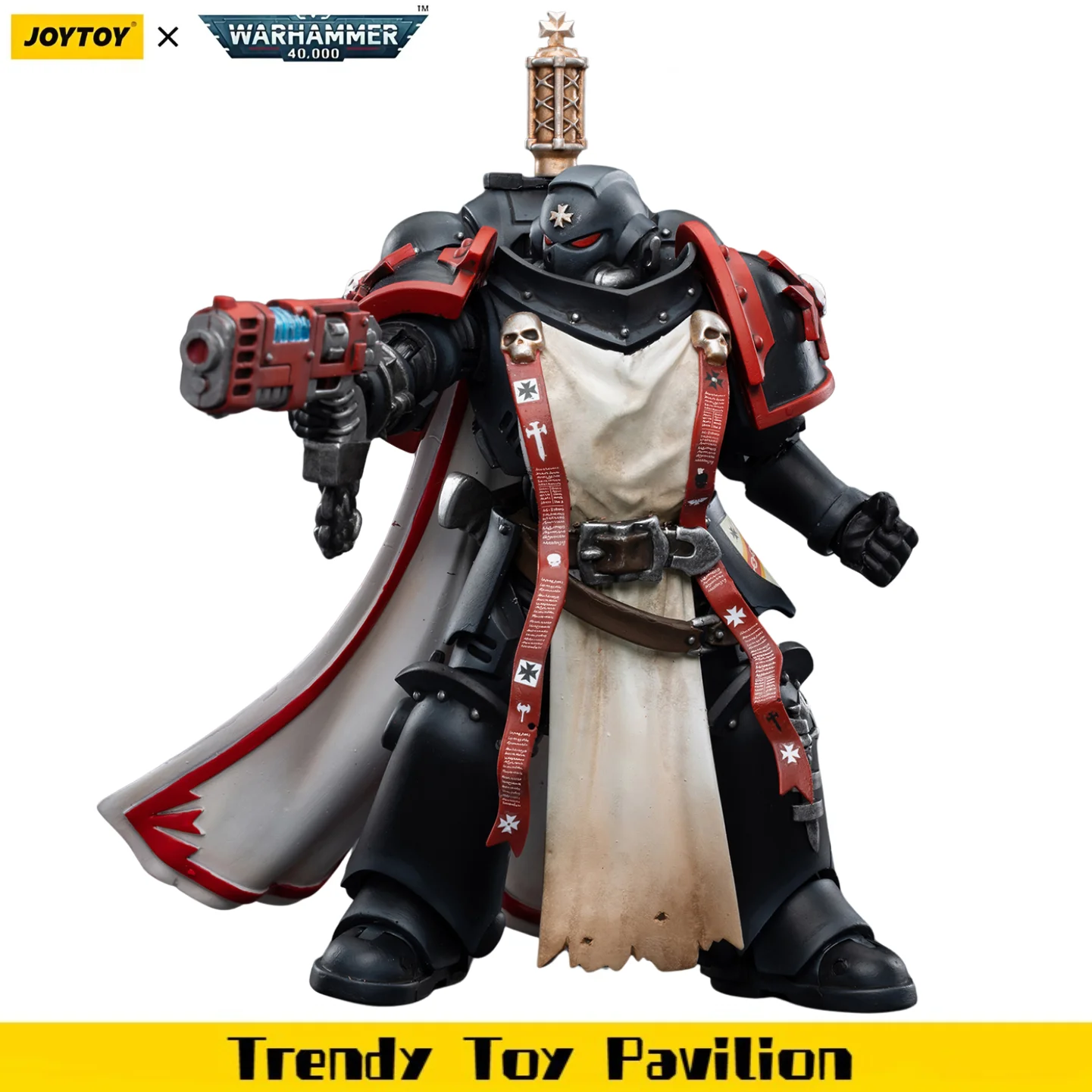 【Pre-sale】JOYTOY Warhammer 40K Black Templars Primaris Sword Brethren Eberwulf 1/18 Action Figure