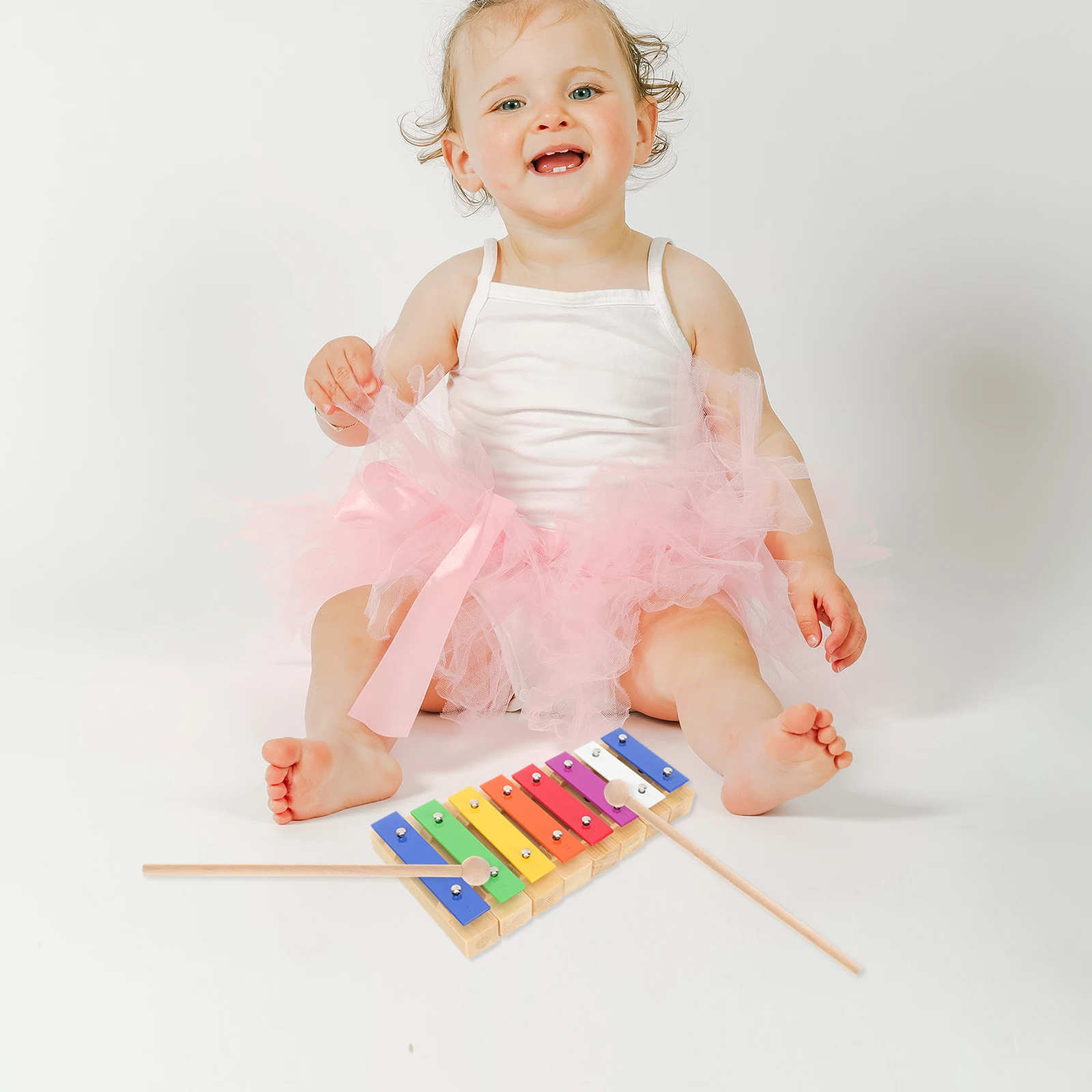 

Music Teaching Aids Eight-tone Bricks Baby Musical Instruments Kids Gift Wooden Kids' Xylophone