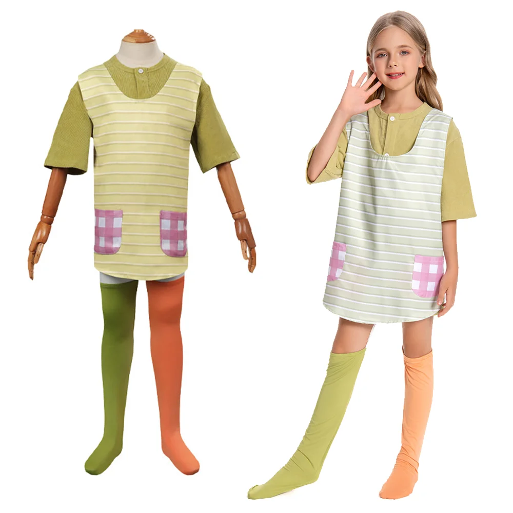 

Детский карнавальный костюм, платье, носки до колена, милый наряд для маскировки, детский костюм на Хэллоуин, карнавал, вечеринка, ролевая игра