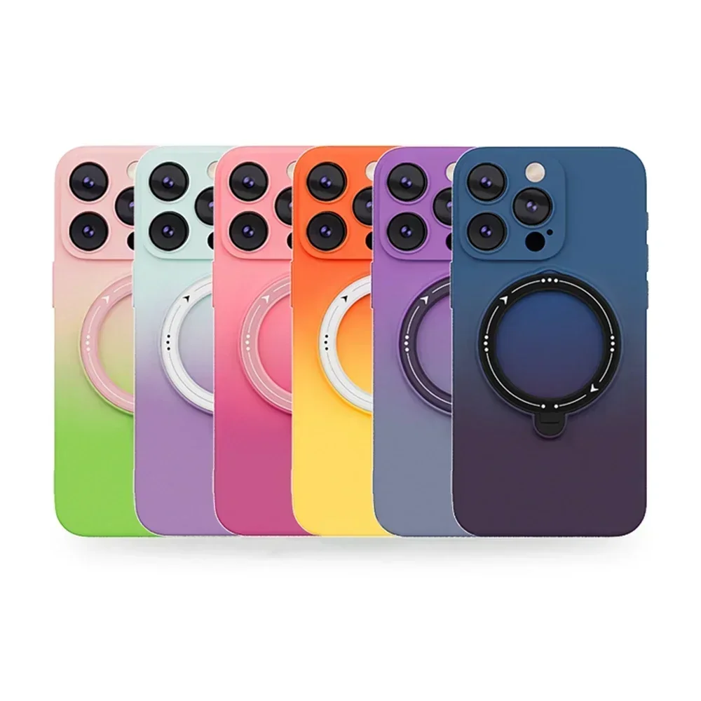 

Допамин цветной градиентный Magsafe беспроводной зарядный кронштейн мягкий чехол для iPhone 15 Pro Max 14 13 12 11 Pro 15Plus чехол