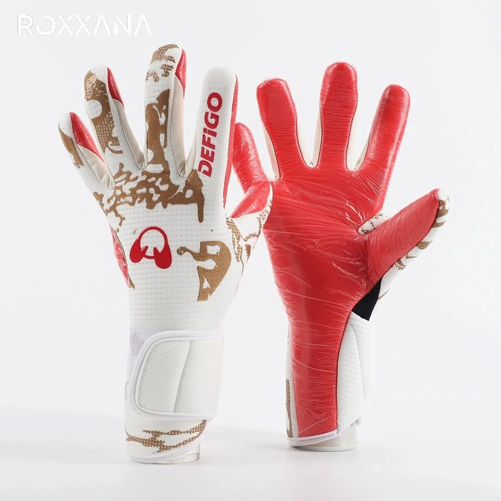 

Футбольные вратарские перчатки ROXXANA, утолщенные латексные профессиональные вратарские перчатки для взрослых и молодежи, футбольные спортивные тренировки
