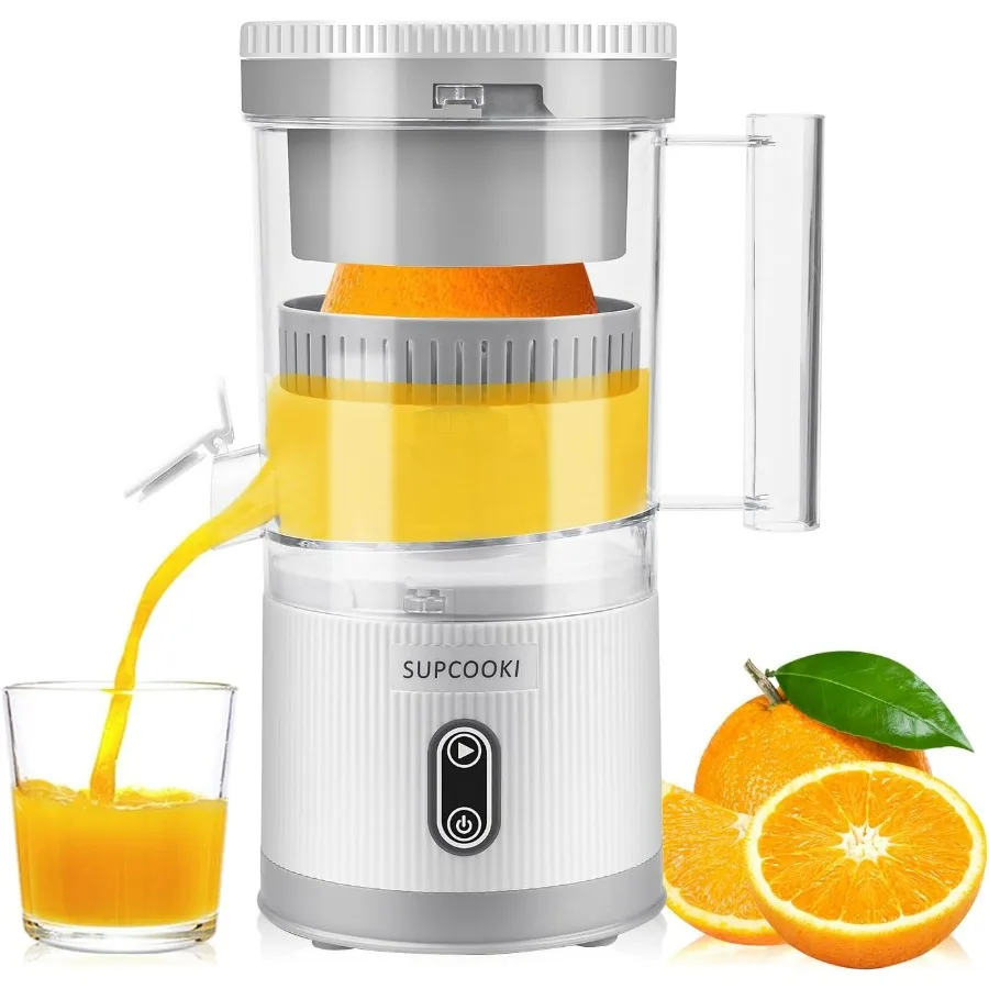 

Электрическая соковыжималка для цитрусовых, перезаряжаемая соковыжималка с USB-кабелем и щеткой для чистки, сенсорная кнопка, автоматическая апельсин, лайм, лимон