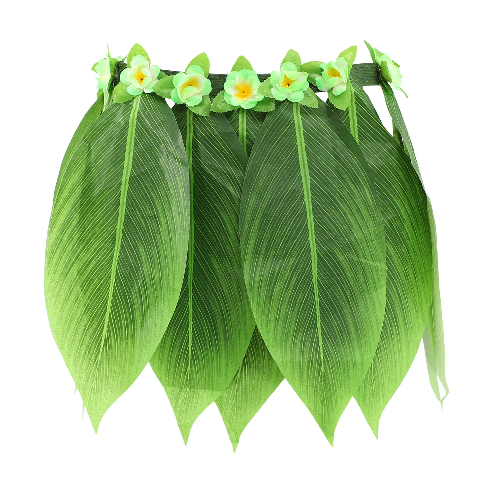 Grass Skirt Props Hawaiian Costume for Girls Luau Party Skirts Kids Green Outfit