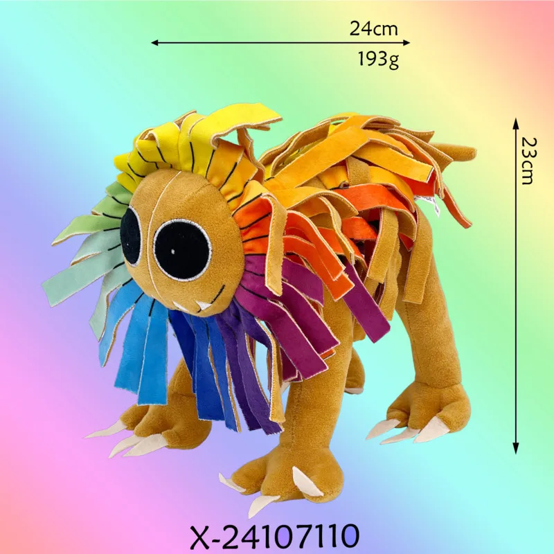 Cute Nightmared Critters Plush Doll Toy Yarnaby Colorful Lion Green Dinosaur Plush Collection Model Doll Toy Plush For Kid Gift