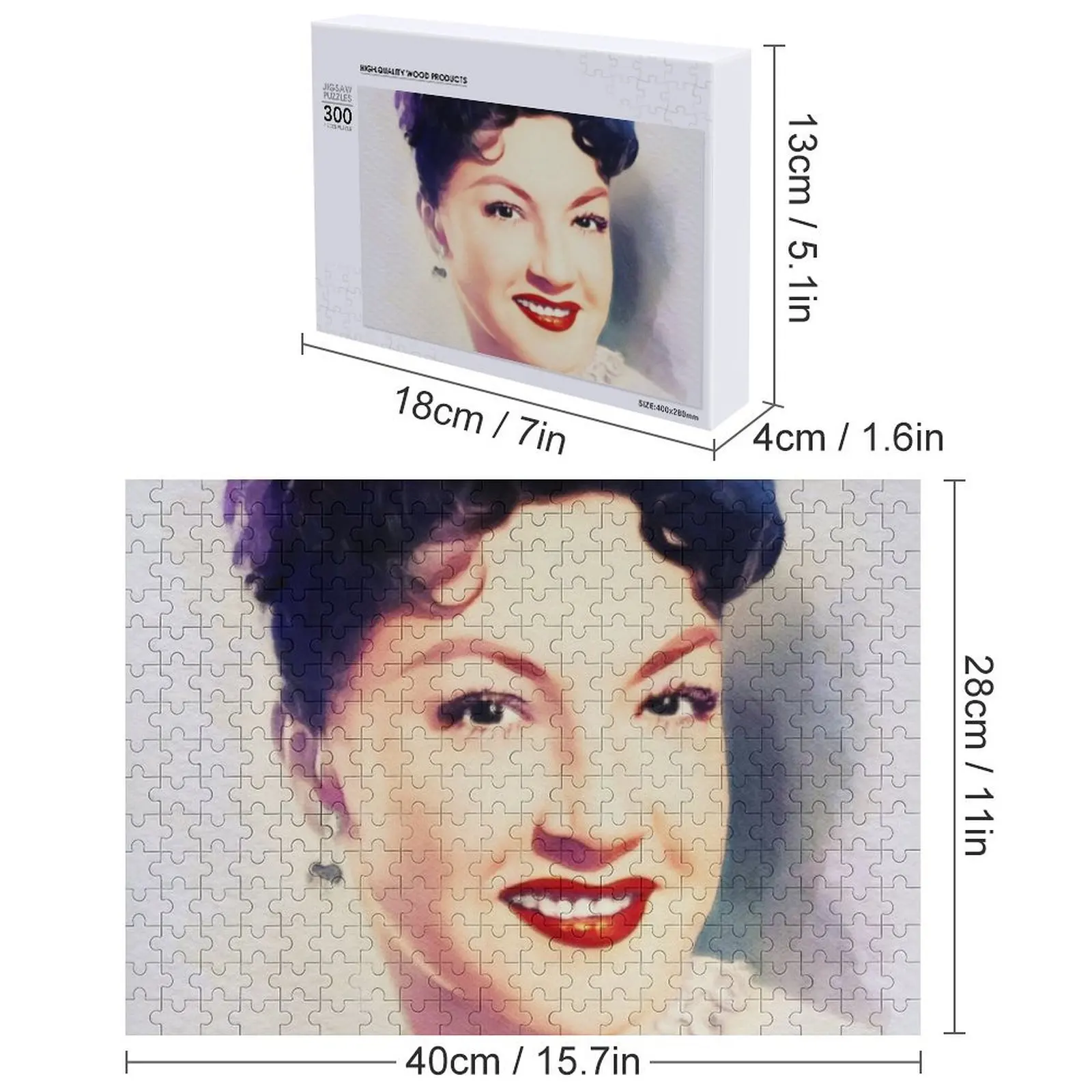 Ethel Merman, Movie Legend Jigsaw Puzzle Adult Wooden Personalised Jigsaw Custom Wooden Gift Puzzle