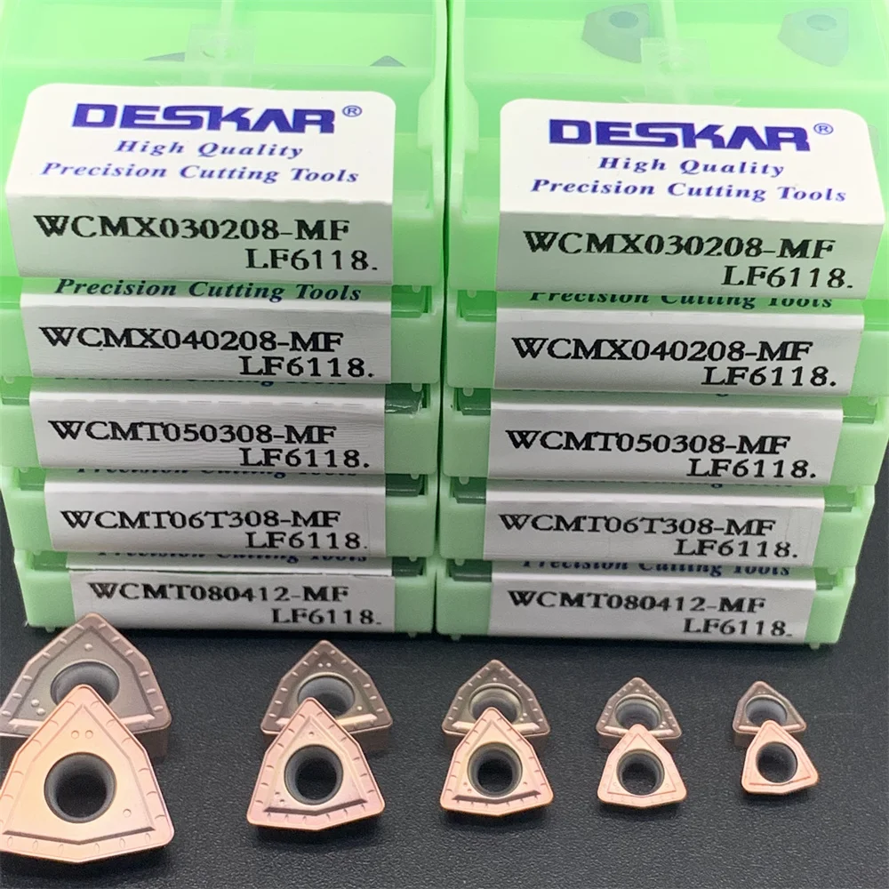 10db Magas légnyomású levegő minőségű U Fúrás Penge WCMX030208 WCMX040204 WCMT050308 WCMT06T308 WCMT080412 indexable inserts számára Kiütközik Fém