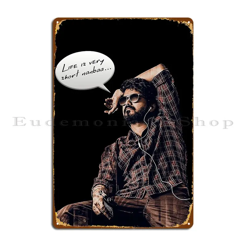 Thalapathy Metal Signs Bar Classic Personalized Wall Mural Create Tin Sign Poster